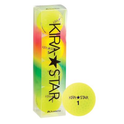＜キャスコ/KASCO＞ ゴルフボール/KIRA STAR(ダース) イエロー 【三越・伊勢丹/公式】