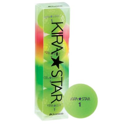 ＜キャスコ/KASCO＞ ゴルフボール/KIRA STAR(ダース) ライム 【三越・伊勢丹/公式】