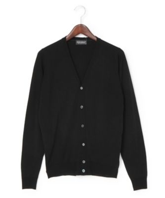 ＜ジョンスメドレー/JOHN SMEDLEY＞ Vネックセーター(KRIS) ブラック 【三越・伊勢丹/公式】