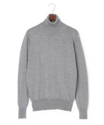 ＜ジョンスメドレー/JOHN SMEDLEY＞ タートルネックセーター(A3742) シルバー 【三越・伊勢丹/公式】