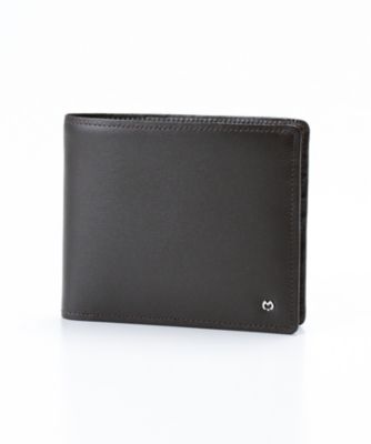 ＜ミラショーン/mila schon＞ 二つ折り/小銭入れなし財布(MSMW4HS1) 20・チョコ 【三越・伊勢丹/公式】