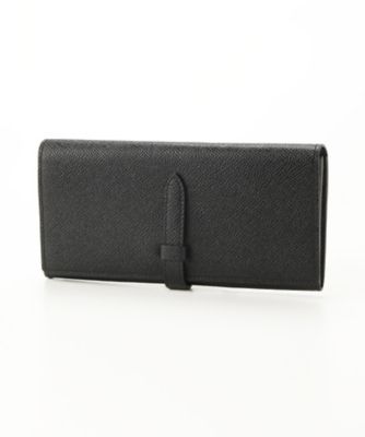 ＜マニウノ/MANIUNO＞ ▼型押し長財布(MUMW6CT1) 10・ブラック 【三越・伊勢丹/公式】
