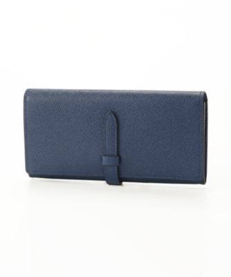 ＜マニウノ/MANIUNO＞ ▼型押し長財布(MUMW6CT1) 30・ネイビー 【三越・伊勢丹/公式】