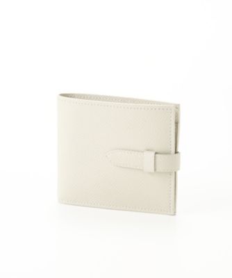 ＜マニウノ/MANIUNO＞ ▼型押し二つ折り財布(小銭入れ付)(MUMW6CS2) 03・アイボリー 【三越・伊勢丹/公式】