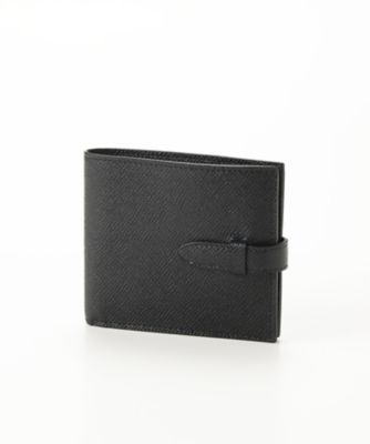＜マニウノ/MANIUNO＞ ▼型押し二つ折り財布(小銭入れ付)(MUMW6CS2) 10・ブラック 【三越・伊勢丹/公式】