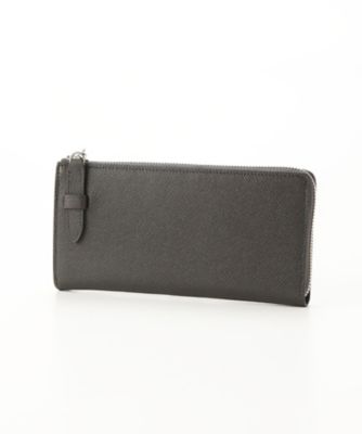 ＜マニウノ/MANIUNO＞ ▼型押しLジップ長財布(MUMW6CT2) 19・グレー 【三越・伊勢丹/公式】