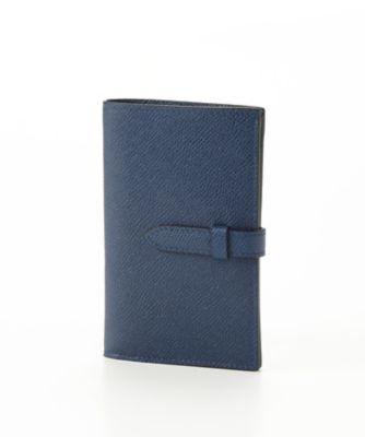 ＜マニウノ/MANIUNO＞ ▼型押し二つ折り財布(小銭入れ付)(MUMW6CS3) 30・ネイビー 【三越・伊勢丹/公式】