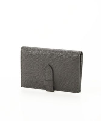 ＜マニウノ/MANIUNO＞ ▼型押し名刺入れ(MUMW6CM1) 19・グレー 【三越・伊勢丹/公式】