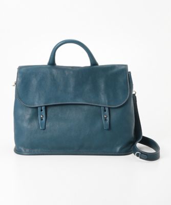 【SALE（三越）】＜ステファノマーノ/STEFANOMANO＞ 【S】フラップワンハンドルショルダー S(SOMH5G01) 35・ブルーグリーン 【三越・伊勢丹/公式】