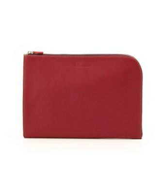 ＜ステファノマーノ/STEFANOMANO＞ ▼A4クラッチ(SOMH4A14) 40・レッド 【三越・伊勢丹/公式】