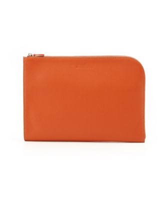 ＜ステファノマーノ/STEFANOMANO＞ ▼A4クラッチ(SOMH4A14) 46・オレンジ 【三越・伊勢丹/公式】
