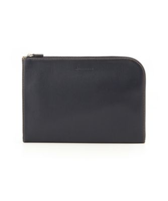 ＜ステファノマーノ/STEFANOMANO＞ ▼A4クラッチ(SOMH4A14) 30・ネイビー 【三越・伊勢丹/公式】