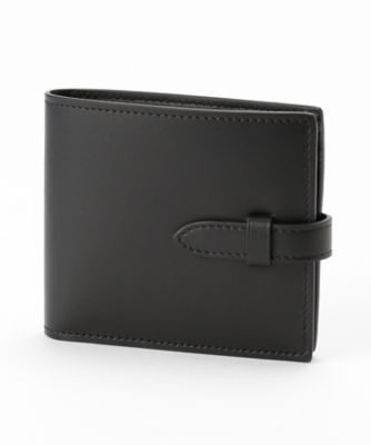 【SALE（三越）】＜マニウノ/MANIUNO＞ 【S】スムース二つ折り財布(小銭入れ付)(MUMW7CS2) 10・ブラック 【三越・伊勢丹/公式】