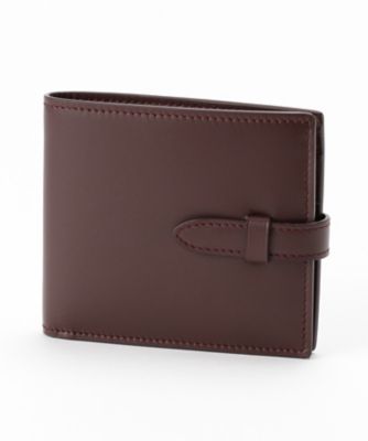 【SALE（三越）】＜マニウノ/MANIUNO＞ 【S】スムース二つ折り財布(小銭入れ付)(MUMW7CS2) 55・ボルドー 【三越・伊勢丹/公式】