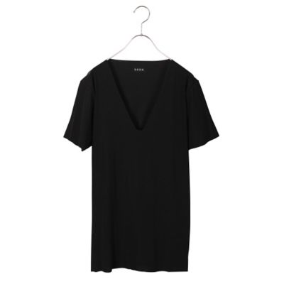 ＜シーク/SEEK＞ ▼年間素材/VネックTシャツ(EE3314) ブラック 【三越・伊勢丹/公式】