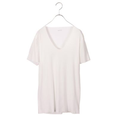 ＜シーク/SEEK＞ ▼年間素材/Uネックシャツ/定番(EE3315) 白 【三越・伊勢丹/公式】