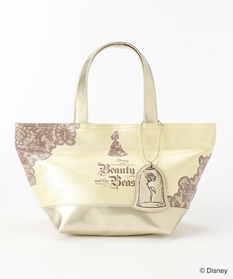 <美女と野獣>トートバッグ(148443-7201) イエローxゴールド 【三越・伊勢丹/公式】