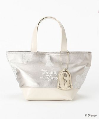 <美女と野獣>トートバッグ(148443-7201) シルバーxオフホワイト 【三越・伊勢丹/公式】