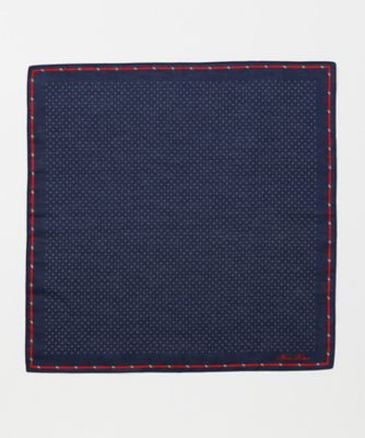＜ブルックス ブラザーズ/BROOKS BROTHERS＞ ハンカチ(125017-7251) ネイビー 【三越・伊勢丹/公式】
