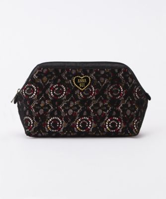 ＜アナ スイ/ANNA SUI＞ レースx小花柄ポーチ 大(110747-7501) ピンク 【三越・伊勢丹/公式】