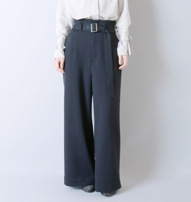 ＜akiicoxcobitto＞ ベルテッドパンツ(サイズオーダー)(173acb01order)(スモールサイズ) ネイビー 【三越・伊勢丹/公式】