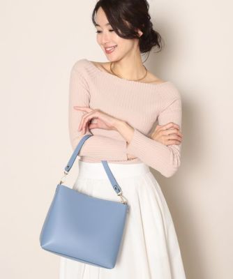 【SALE（三越）】＜ロペ/ROPE'＞ 【Oggi4月号掲載】【GIANNI NOTARO】【ポーチ付】2WAYハンドバッグ ブルー 【三越・伊勢丹/公式】