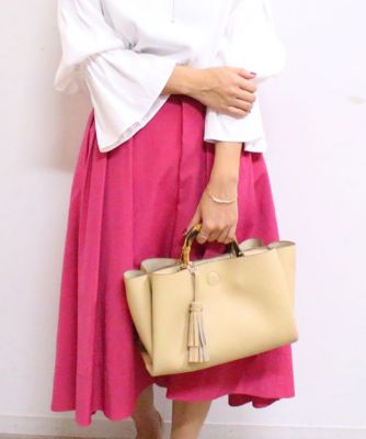 ＜ロペ/ROPE'＞ 【WEB限定】バンブーハンドルバッグ ベージュサブ 【三越・伊勢丹/公式】