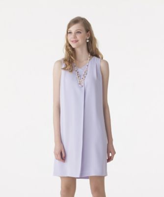 【SALE（三越）】＜ローズティアラ＞ タックデザインワンピース パープル 【三越・伊勢丹/公式】