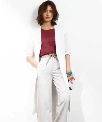 【SALE（三越）】＜ロペ/ROPE'＞ オックスフォードリネンハオリ シロ 【三越・伊勢丹/公式】