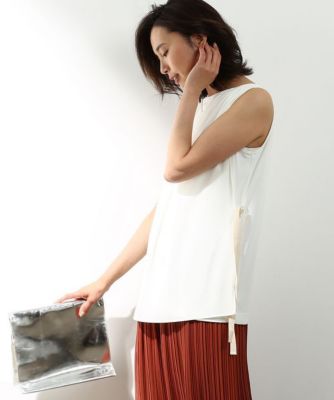 ＜ロペ/ROPE'＞ サイド流しリボンブラウス シロ 【三越・伊勢丹/公式】