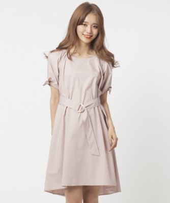 【SALE（三越）】＜ローズティアラ＞ ウエストベルト付きタイプライターワンピース ピンク 【三越・伊勢丹/公式】