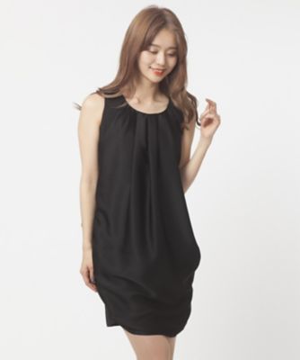 ＜ローズティアラ＞ 3WAYサテンドレープドレス クロ 【三越・伊勢丹/公式】