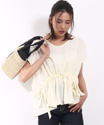 【SALE（三越）】＜ロペ/ROPE'＞ ウエストマークギャザーチュニック イエロー 【三越・伊勢丹/公式】