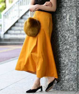 ＜ロペ/ROPE'＞ ストレッチコーデュロイ マキシスカート オレンジ 【三越・伊勢丹/公式】