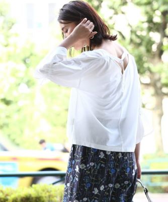 ＜ロペ/ROPE'＞ ストライプパフブラウス シロ 【三越・伊勢丹/公式】