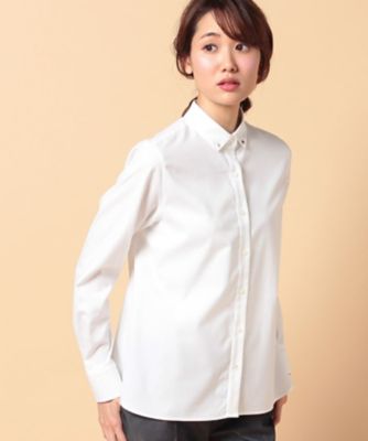 ＜OLD ENGLAND＞ コットンオックスピーチ加工シャツ オフホワイト 【三越・伊勢丹/公式】