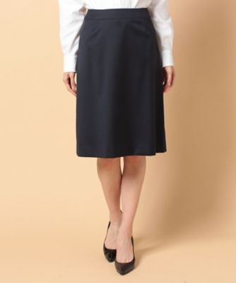 ＜OLD ENGLAND＞ ロロピアーナウールギャバジンスカート ネービー 【三越・伊勢丹/公式】