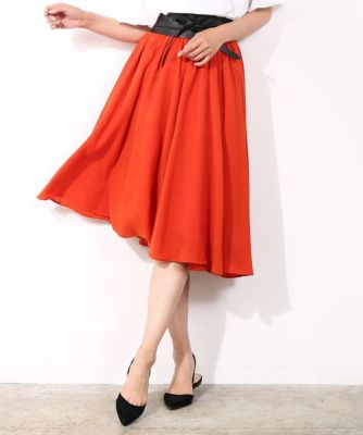 【SALE（三越）】＜ロペ/ROPE'＞ ジュピテール2WAYフレアスカート アカ 【三越・伊勢丹/公式】