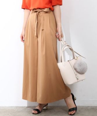 【SALE（三越）】＜ロペ/ROPE'＞ テンセルデニムワイドパンツ キャメル 【三越・伊勢丹/公式】