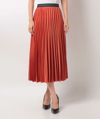 ＜CARA O CRUZ＞ プリーツスカート オレンジ 【三越・伊勢丹/公式】