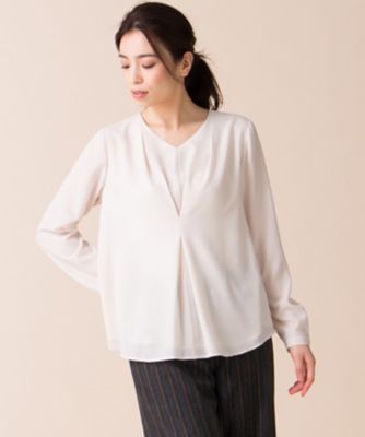 ＜レリアン/Leilian＞ プルオーバーブラウス ベージュ 【三越・伊勢丹/公式】