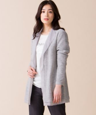 ＜レリアン/Leilian＞ 【SARTI】ラメ入りジャケット ライトグレー 【三越・伊勢丹/公式】