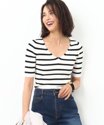 ＜ロペ/ROPE'＞ 【ウォッシャブル】 ビコルテ5分袖プルオーバー オフサブ 【三越・伊勢丹/公式】