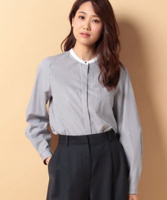 ＜OLD ENGLAND＞ ロンドンストライプシャツ ネイビー 【三越・伊勢丹/公式】