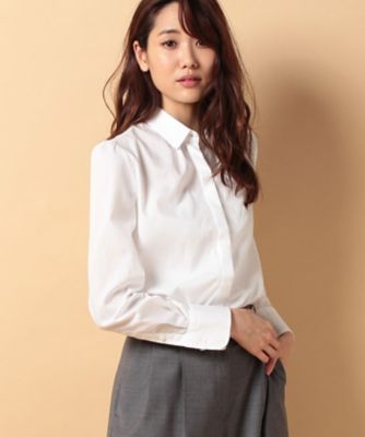 ＜OLD ENGLAND＞ ハイカウントコットンシャツ オフホワイト 【三越・伊勢丹/公式】