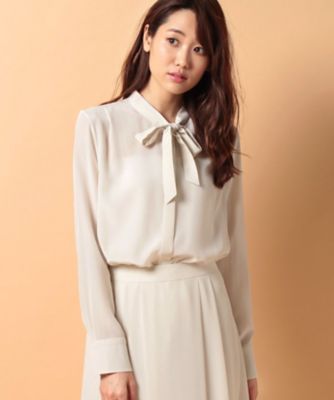 ＜OLD ENGLAND＞ シルクデシンシャツ アイボリー 【三越・伊勢丹/公式】