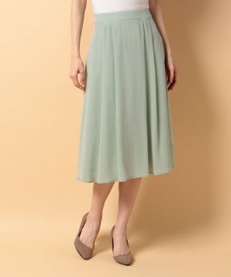 ＜OLD ENGLAND＞ シルクデシンスカート グリーン 【三越・伊勢丹/公式】