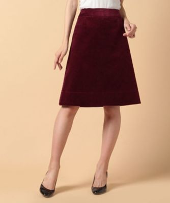 ＜OLD ENGLAND＞ コーデュロイスカート ボルドー 【三越・伊勢丹/公式】