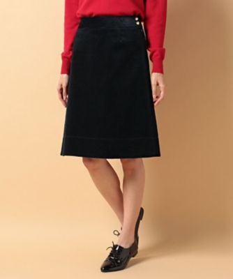 ＜OLD ENGLAND＞ コーデュロイスカート ネイビー 【三越・伊勢丹/公式】