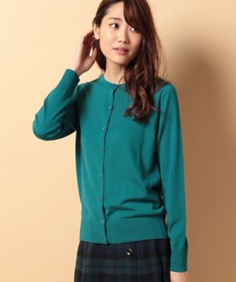 ＜OLD ENGLAND＞ アンティロープ天竺カーディガン グリーン 【三越・伊勢丹/公式】